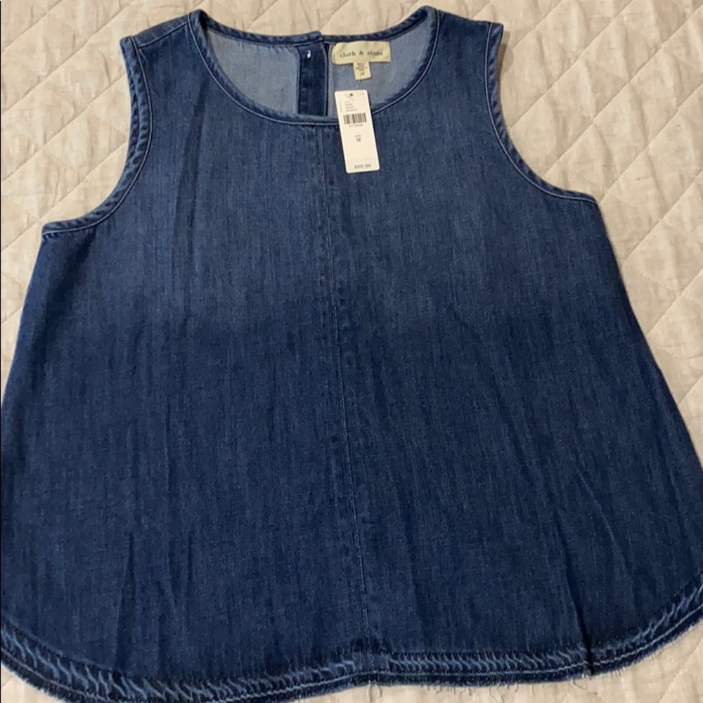 Cloth & Stone denim tank